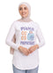 White - Design 37 Printed Long - Sleeve - Khotwh