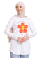 White - Design 38 Printed Long - Sleeve - Khotwh