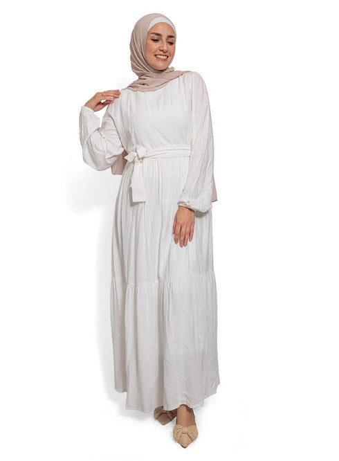 White F.Basic Summer Dress - Khotwh