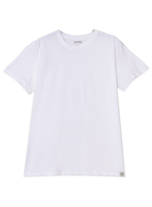 White Over Size Short Sleeve - Khotwh