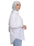 White Pocket Over Size Linen Shirt - Khotwh