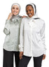 White Satin Tape Blouse - Khotwh