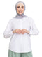 White Short Poplin Shirt - Khotwh